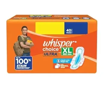 Whisper Choice Ultra XL 6s Sanitary Pads for Women (6 pads)