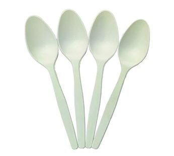 G 1 Corn Starch Disposable Biodegradable Spoon | 6 Inch | Cream | 50 Pcs – Cornstarch