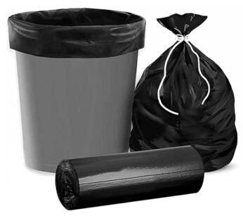 Kuber Industries (Medium) Eco Friendly 7 LTR Dustbin Bags – (30 Pcs) Leakproof | Odour Free | Strong Garbage Bags – For Trash And Waste – Dustbin Covers For Kitchen (21 x 19 Inches) (Black)