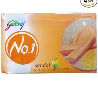 Godrej Ezee No.1 Soap – Sandal and Turmeric, 4x63g Combo Pack