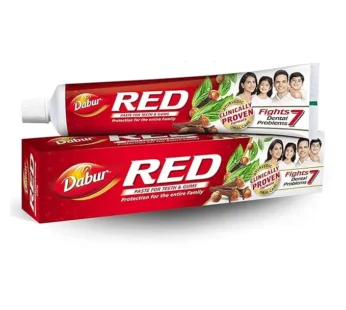 Dabur Red Toothpaste – 200g | Fluoride Free | Helps in Bad Breath Treatment, Cavity Protection, Plaque Removal |For Whole Mouth Health| Power of 13 Potent Ayurvedic Herbs